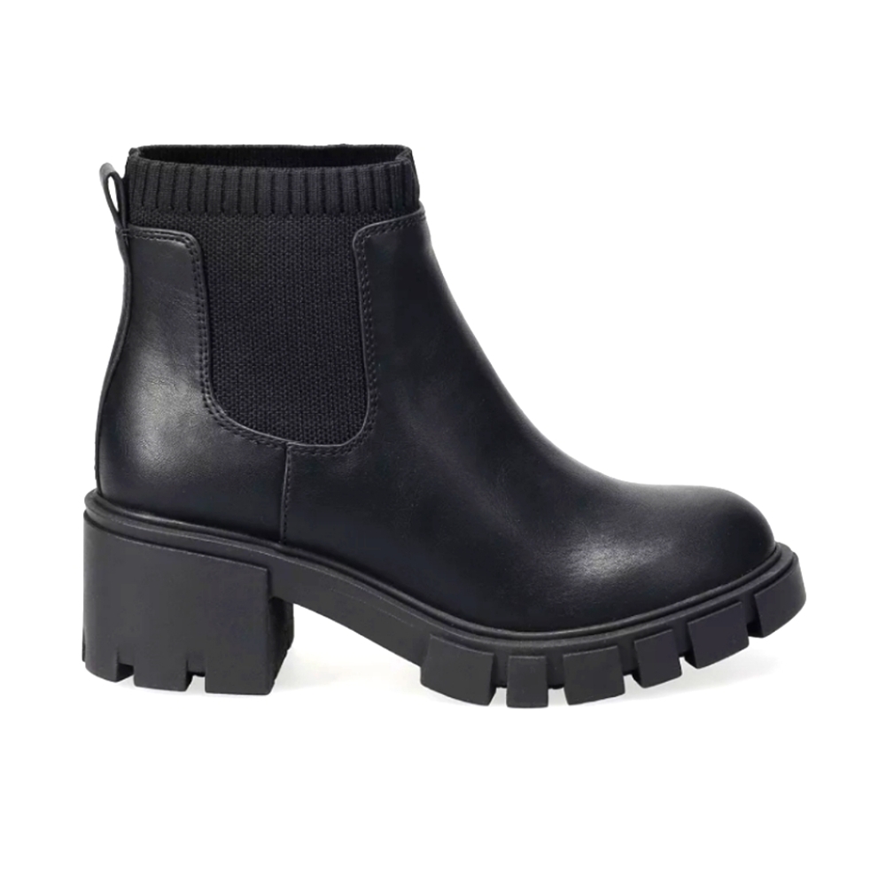 NWT SO Vegan Sugi Women's Chelsea Combat Style Boots 10 Black